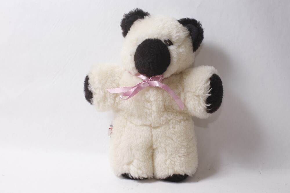 Caribou White and Black Teddy Bear 13" Plush Canadian Made ~ 260914-WH 1199